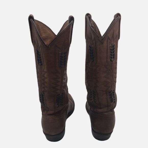 Vintage Dan Post Embroidered Cowboy Boots size 6 1/2 - Picture 2 of 11
